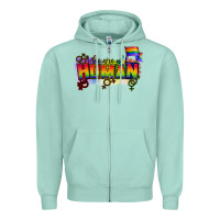Seafoam We are all human Zipper Hoodie - CowGirlArtShop
