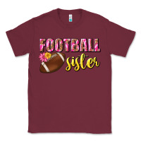 Burgundy football sister Classic Tee - BundleAndBundleShop