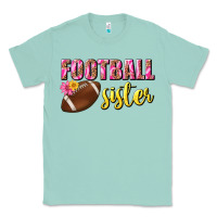 Seafoam football sister Classic Tee - BundleAndBundleShop