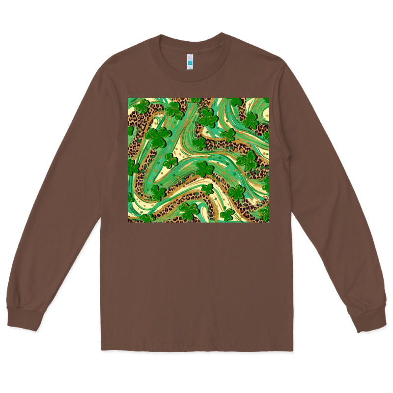 Shamrock Leopard Long Sleeve Tee by RanaPortraitStore | Teevron