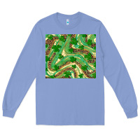 Colony Blue shamrock leopard Long Sleeve Tee - RanaPortraitStore