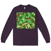Plum shamrock leopard Long Sleeve Tee - RanaPortraitStore