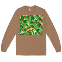 Toasted Coconut shamrock leopard Long Sleeve Tee - RanaPortraitStore