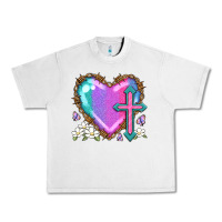 Lunar Rock easter cross heart la Urban Heavy Tee - LillyAllenDesigns