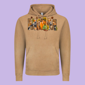 Western Mom With Pumpkins Vintage Hoodie Designed By Bundleandbundleshop