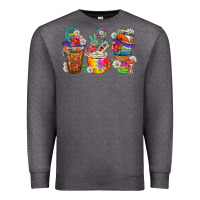 Charcoal Heather hippie coffee cups bbs Premium Sweatshirt - BundleAndBundleShop