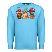 Ocean Blue hippie coffee cups bbs Premium Sweatshirt - BundleAndBundleShop