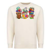 Sandshell hippie coffee cups bbs Premium Sweatshirt - BundleAndBundleShop