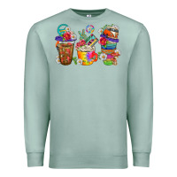 Seafoam hippie coffee cups bbs Premium Sweatshirt - BundleAndBundleShop