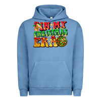 Pigment Pebble Blue inmy christmas era Urban Hoodie - CowhideDigitalArt