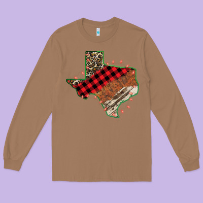 Christmas Texas Long Sleeve Tee Designed By Bettercallsaul