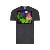 Vintage Black halloween background Vintage Tee - JahusDesignShop