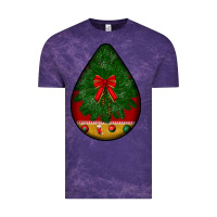 Cloud Purple christmas teardrop Vintage Tee - BundleAndBundleShop