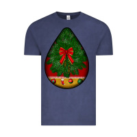 Vintage Denim christmas teardrop Vintage Tee - BundleAndBundleShop