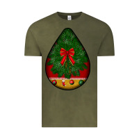 Vintage Olive christmas teardrop Vintage Tee - BundleAndBundleShop