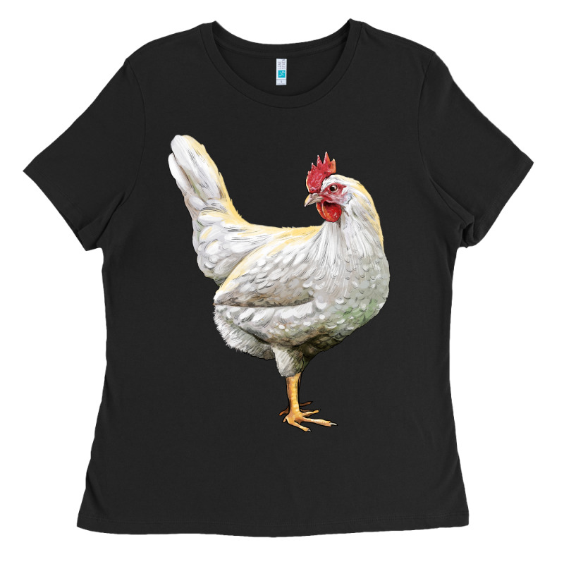 Leghorn Chicken Ladies Tee by LillyAllenDesigns | Teevron