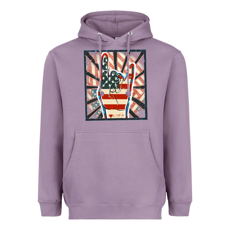 Freedom Rock Hand Heavyweight Hoodie by FaDigitalArtStudio | Teevron
