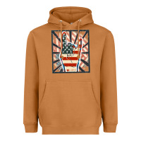 Meerkat Freedom rock hand Heavyweight Hoodie - FaDigitalArtStudio