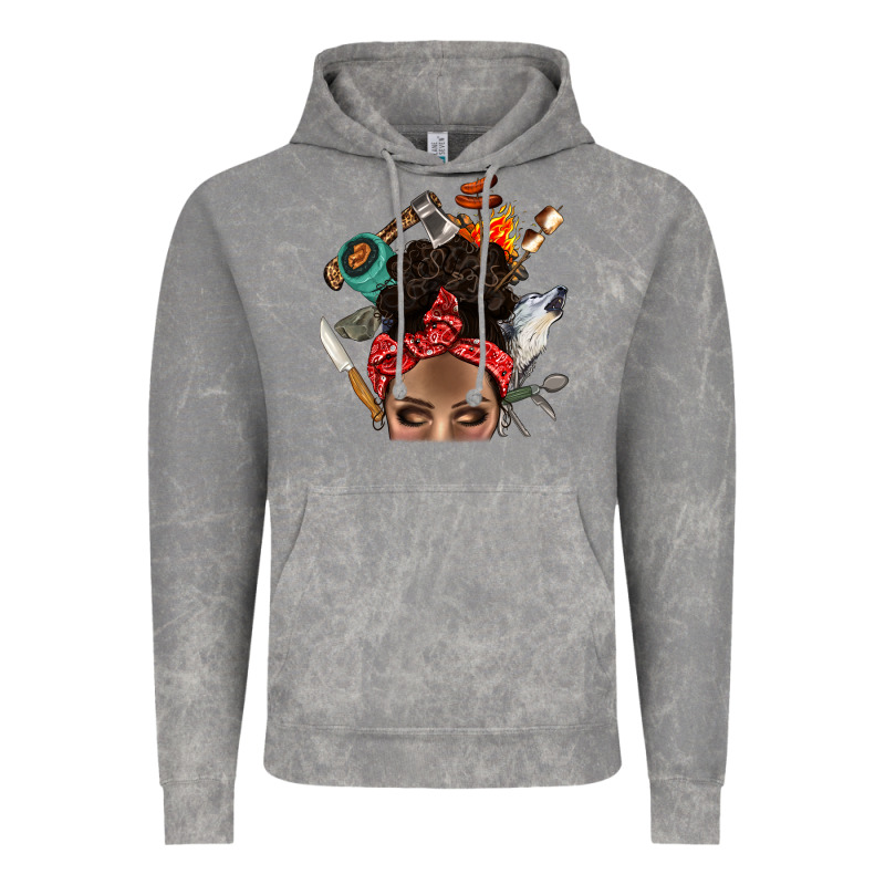 Wild Camping Afro Messy Bbs Vintage Hoodie by BundleAndBundleShop | Teevron
