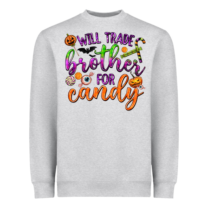 Will Trade Brother For Candy Heavyweight Sweatshirt by texasbilliewilder | Teevron