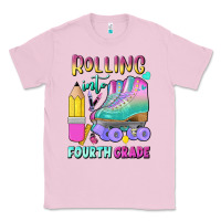 Bubblegum Pink rolling into fourth grade Classic Tee - BundleAndBundleShop