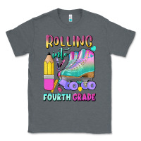 Charcoal Heather rolling into fourth grade Classic Tee - BundleAndBundleShop