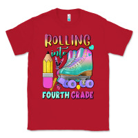 Red rolling into fourth grade Classic Tee - BundleAndBundleShop