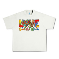 Pistachio love needs no words Urban Heavy Tee - LillyAllenDesigns