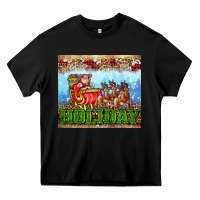 Black holiday and santa. claus Heavy Core Tee - AdoDesignShop