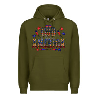 Army Green 4 july god bless america western Premium Hoodie - CowCowDesign