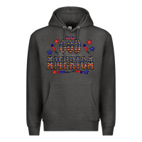 Charcoal Heather 4 july god bless america western Premium Hoodie - CowCowDesign