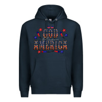 Navy 4 july god bless america western Premium Hoodie - CowCowDesign