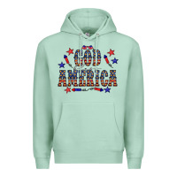 Seafoam 4 july god bless america western Premium Hoodie - CowCowDesign