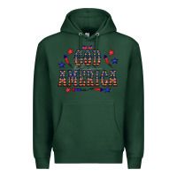 Sports Green 4 july god bless america western Premium Hoodie - CowCowDesign