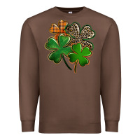 Chestnut Leopard shamrock St. Patricks Day Premium Sweatshirt - FaDigitalArtStudio