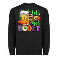 Black Lets Get Boozy Heavyweight Sweatshirt - texasbilliewilder