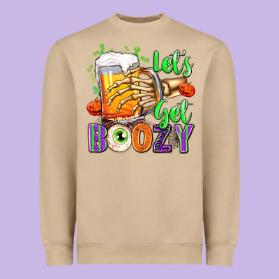 Lets Get Boozy Heavyweight Sweatshirt Designed By Texasbilliewilder