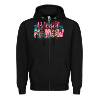 Black Blessed memaw Mother's Day Zipper Hoodie - CowGirlArtShop