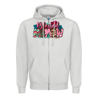 Dove Grey Blessed memaw Mother's Day Zipper Hoodie - CowGirlArtShop