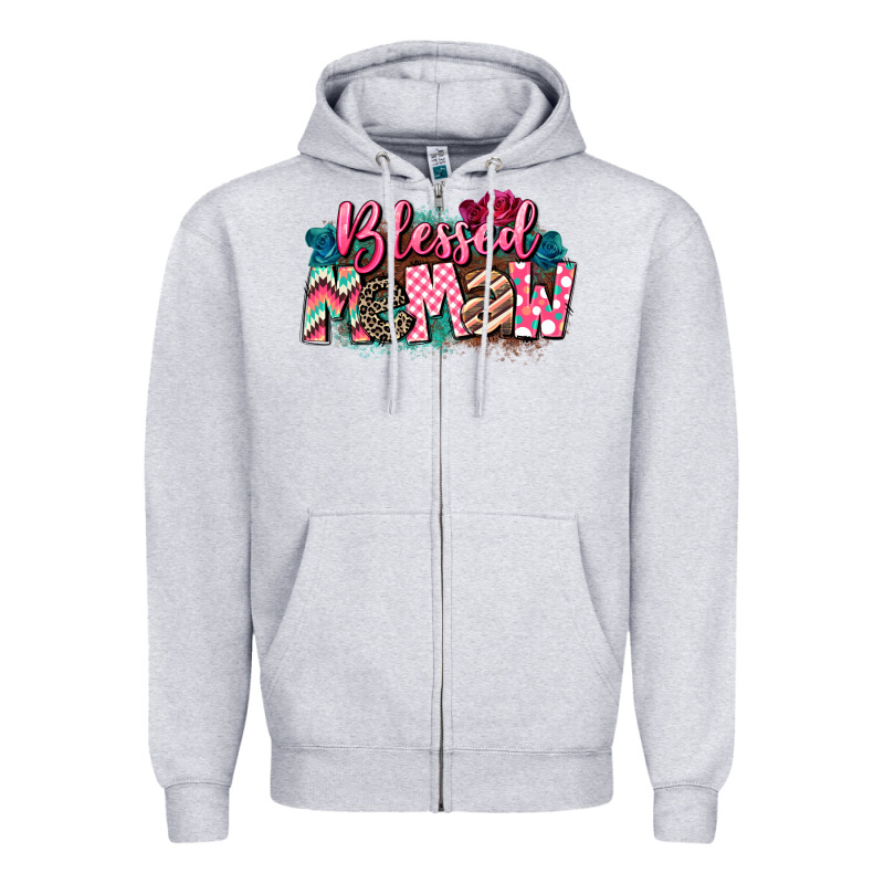 Blessed Memaw Mother's Day Zipper Hoodie by CowGirlArtShop | Teevron