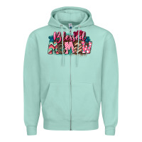 Seafoam Blessed memaw Mother's Day Zipper Hoodie - CowGirlArtShop