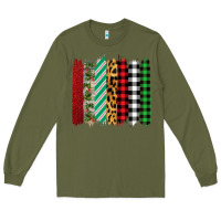 Army Green christmas brushstrokes Long Sleeve Tee - Bettercallsaul