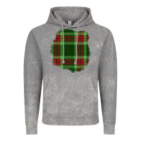 Cloud Rock Christmas Tartan Patch Vintage Hoodie - BundleAndBundleShop