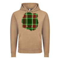 Vintage Coffee Christmas Tartan Patch Vintage Hoodie - BundleAndBundleShop