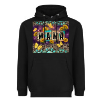 Black Mama with sunflowers Heavyweight Hoodie - FaDigitalArtStudio