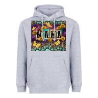 Heather Grey Mama with sunflowers Heavyweight Hoodie - FaDigitalArtStudio