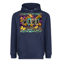 Navy Mama with sunflowers Heavyweight Hoodie - FaDigitalArtStudio