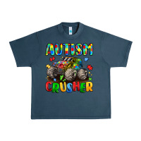 Midnight Navy autism crusher Urban Heavy Tee - LillyAllenDesigns