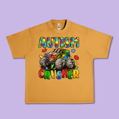 Autism Crusher Urban Heavy Tee Designed By Lillyallendesigns