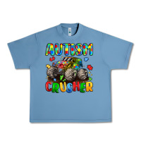 Pebble Blue autism crusher Urban Heavy Tee - LillyAllenDesigns